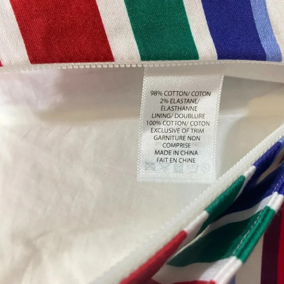 Pink Tartan Striped Flare  Skater Skirt Size 10 - Picture 7 of 11